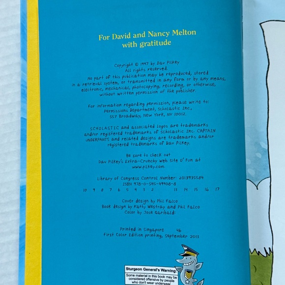 NEW! “The Adventures of Captain Underpants in Full Color” Book By Dav Pilkey. - Picture 3 of 4